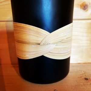 bougie xl noire drapé